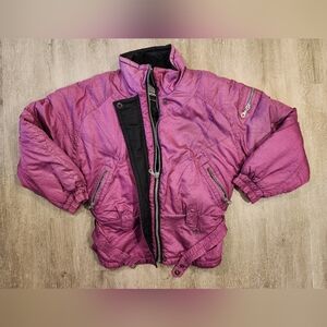 Vintage Cornice Ski Jacket Ladies Size Large Womens Winter Snow Coat Purple